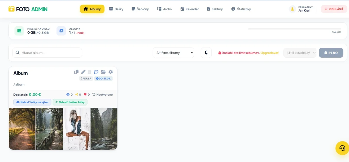 Ukážka aplikácie FOTO VYBER